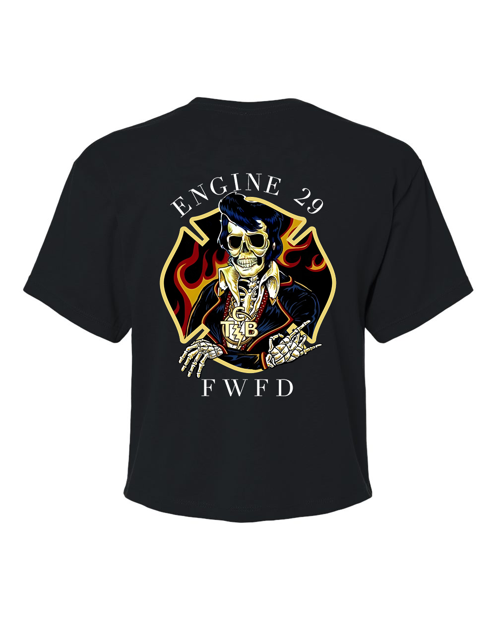 FWFD Firehouse Women's Ideal Crop Top Tee