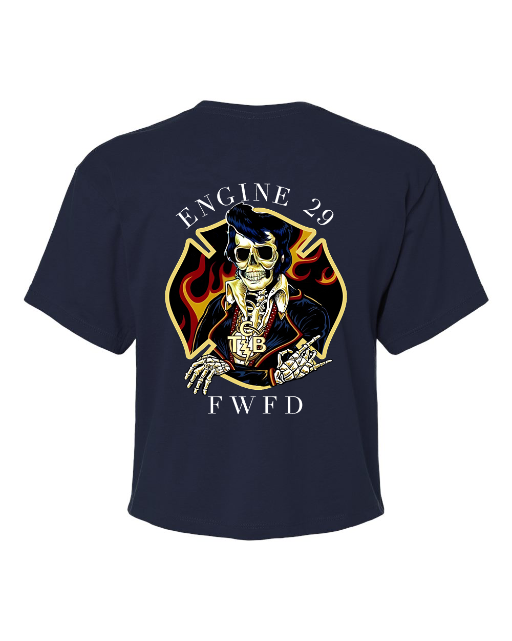 FWFD Firehouse Women's Ideal Crop Top Tee